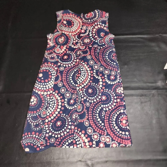 Vineyard‎ Vines Girls Navy Blue Confetti Dress 8 - Picture 2 of 4